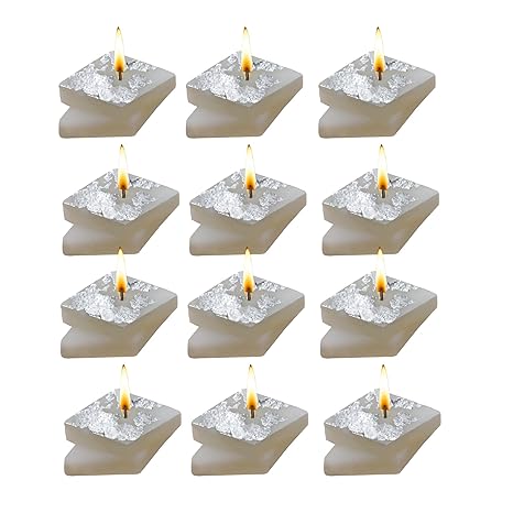 Soya Wax Candles Set of 12, Kajukatali Shape Wax Candles for Festival Decor ( TCMH474-2PKT)