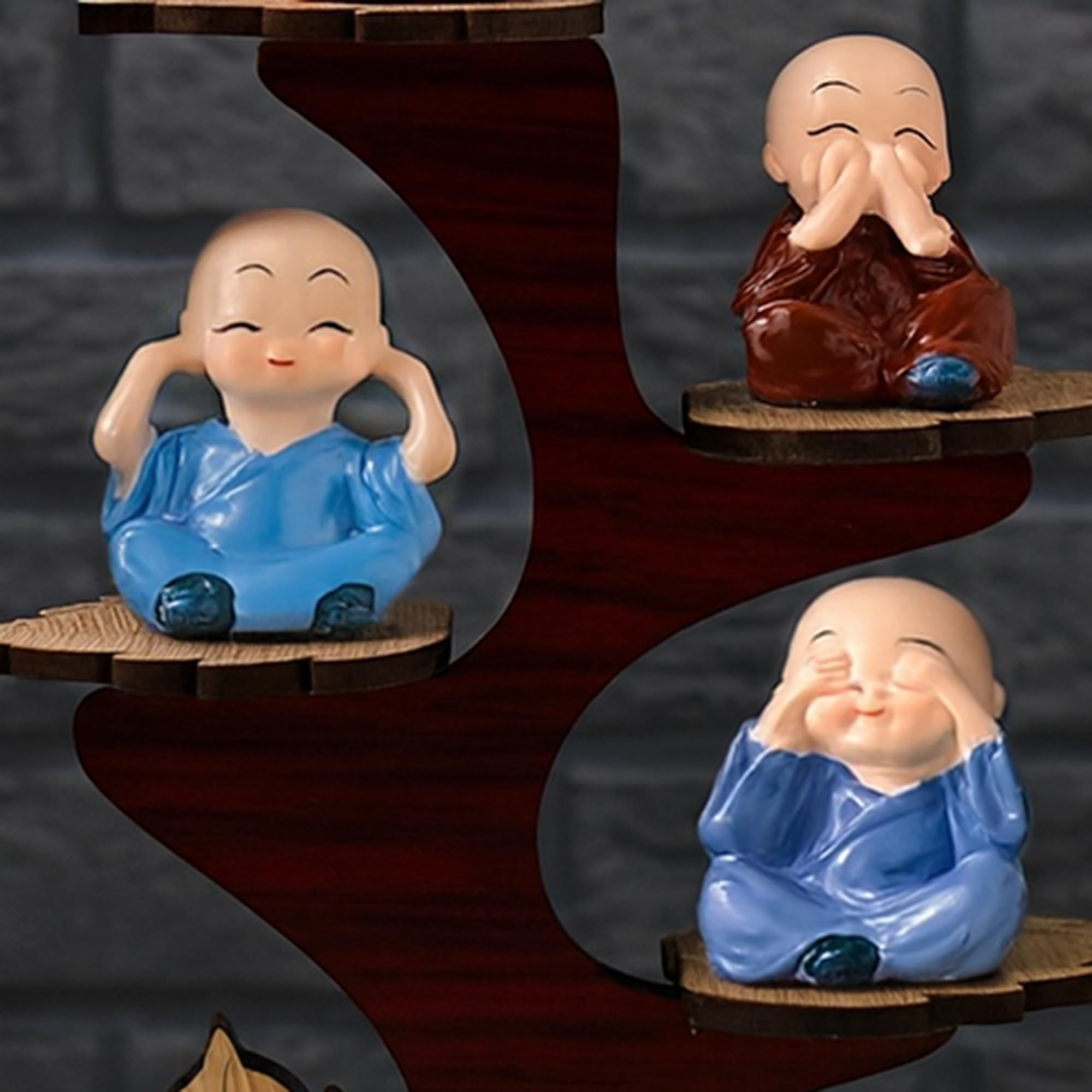 Set of 4 Buddha Idols for Home Decor, Buddha Statue for Home (BMAS165)
