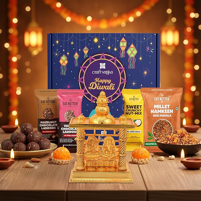 Diwali Gifts for family and friends, Diwali Gift Hamper - 8 Pcs Premium Gift Items (DIHAMP136)