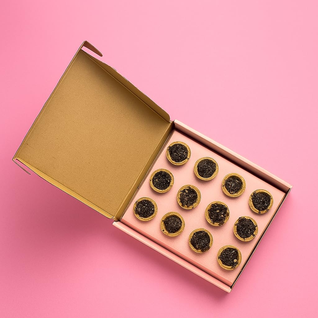 Sambrani Dhoop Havan Cups Set of 12, Pooja Decoration Items for Daily Hawan Pooja (PA115)