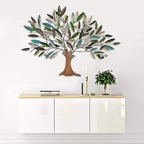 Metal Multicolor Tree Of Life Wall Hanging Showpiece