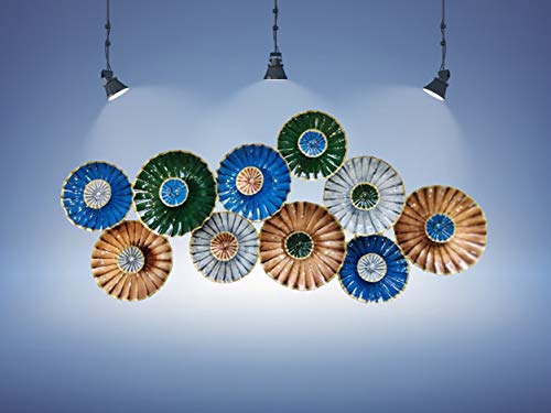 Metal 3D Abstract Flower Mounted Wall Hanging Showpiece