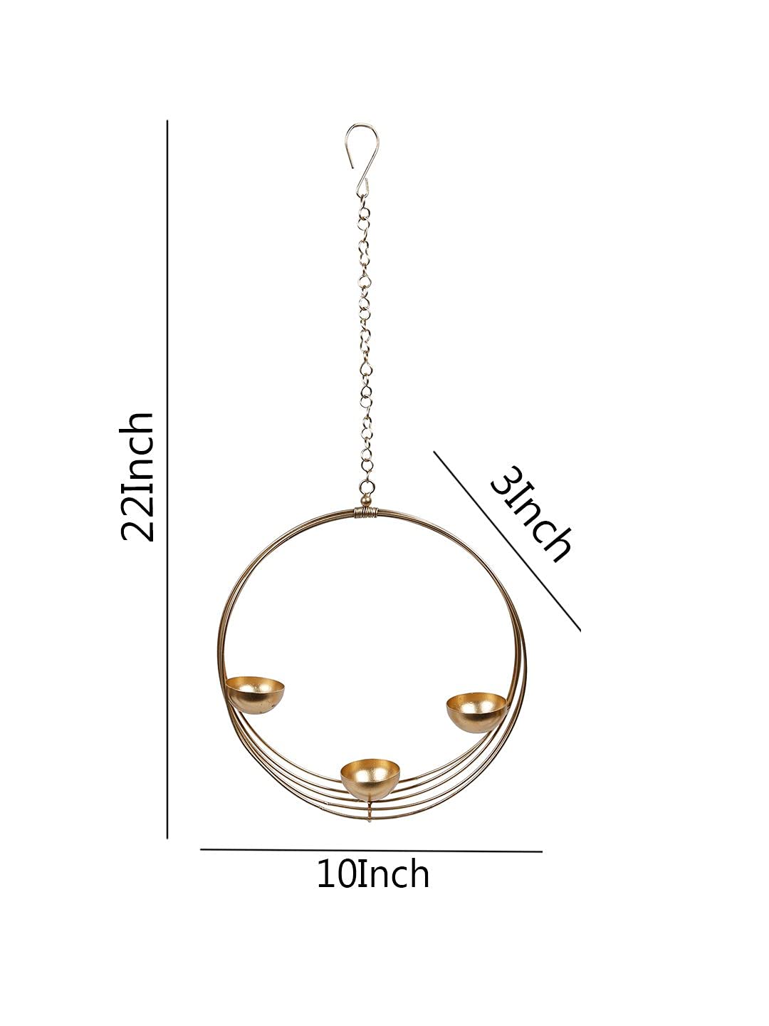 Metal Wall Hanging Tealight Candle Holder