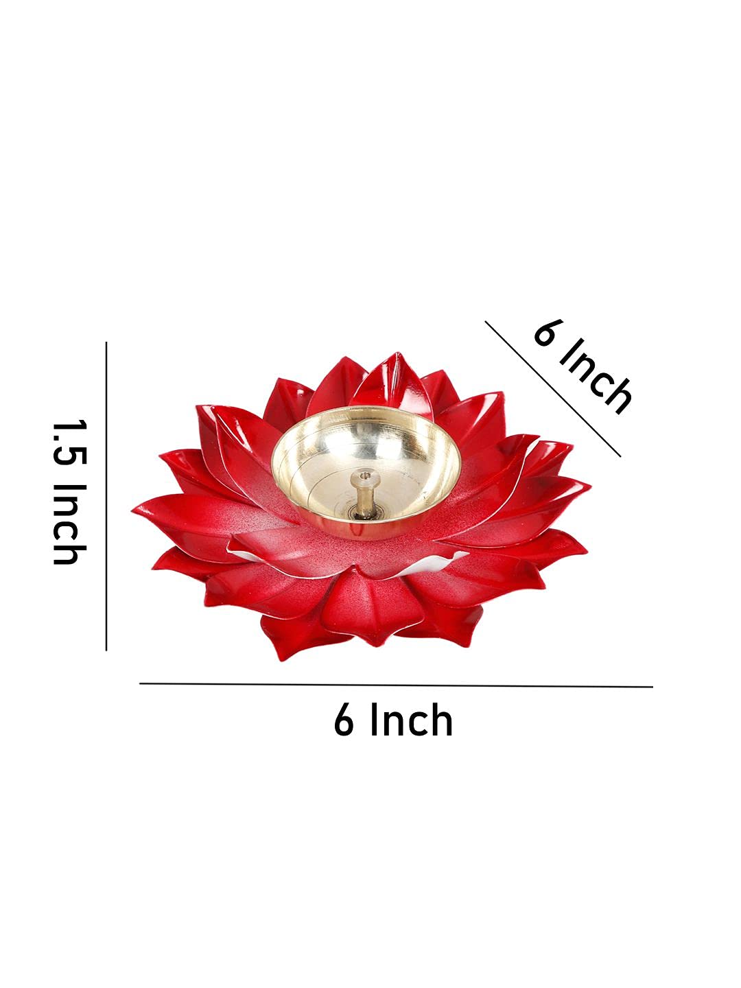 Kamal Diya Deepak Lotus Brass Diyas Oil Lamp Pooja, Diwali Gifts