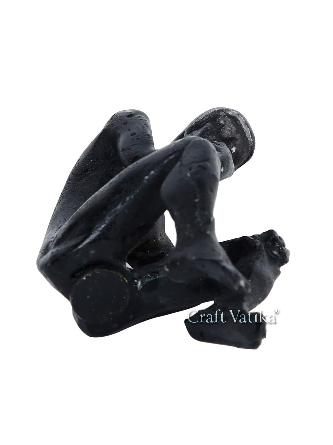 Thinker Man On Swing Statue Tabletop Metal Showpiece