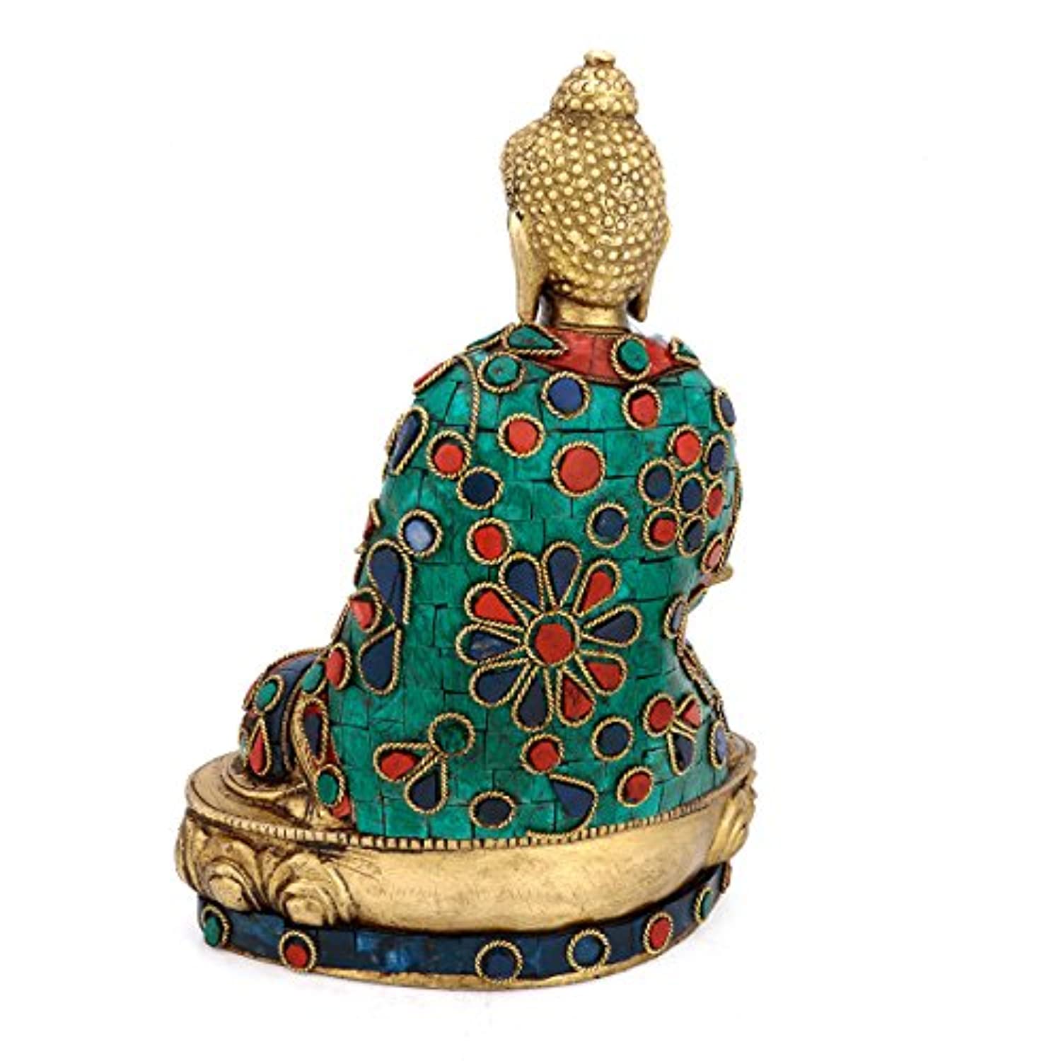 Brass Lord Buddha Idol Spiritual Statue