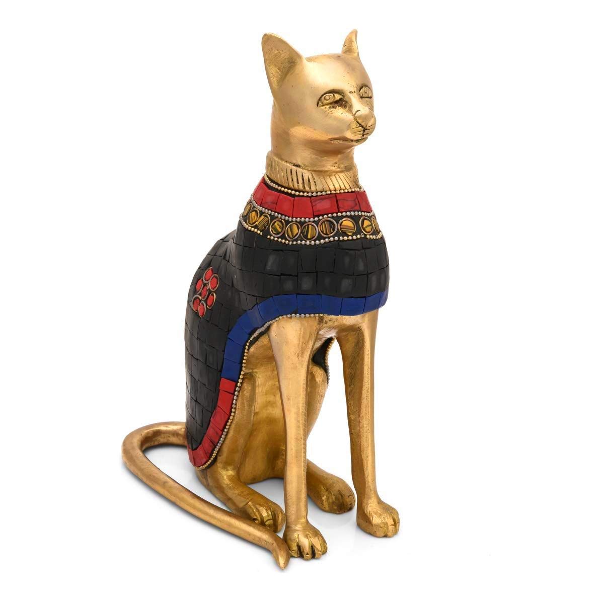 Feng Shui Kitty Cat Decorative Brass Showpiece