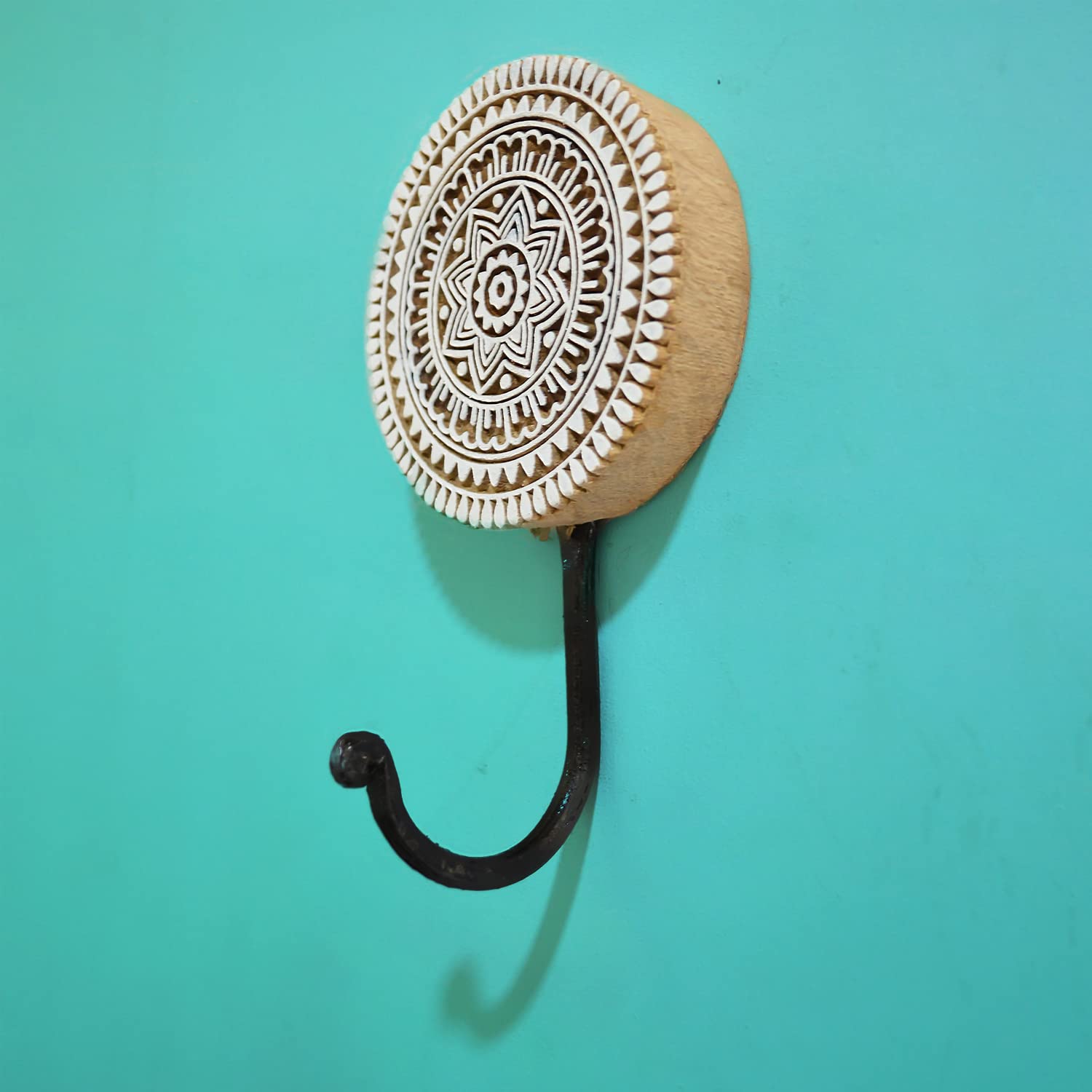 Wooden Block Printed Decorative Key Holder