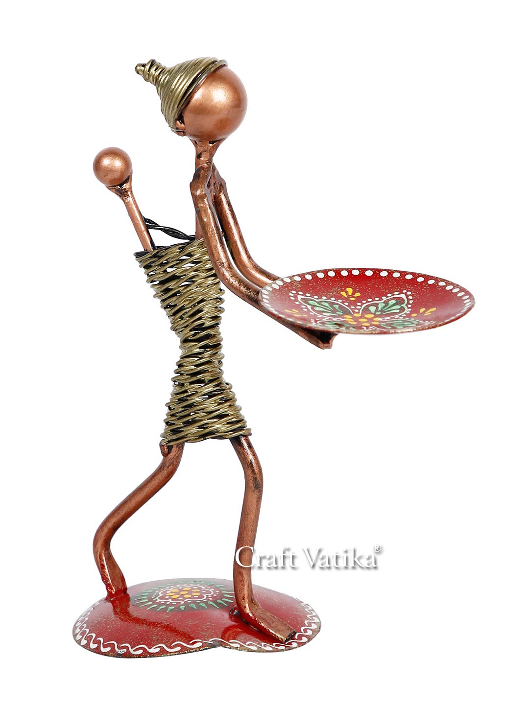 Metal Lady Tealight Candle Holder For Room Decoration