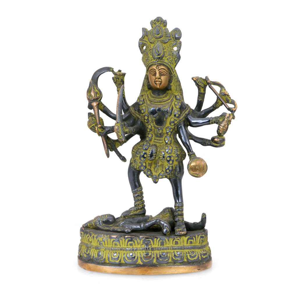 Maa Kali Idol Vintage Look Statue For Home Office Puja