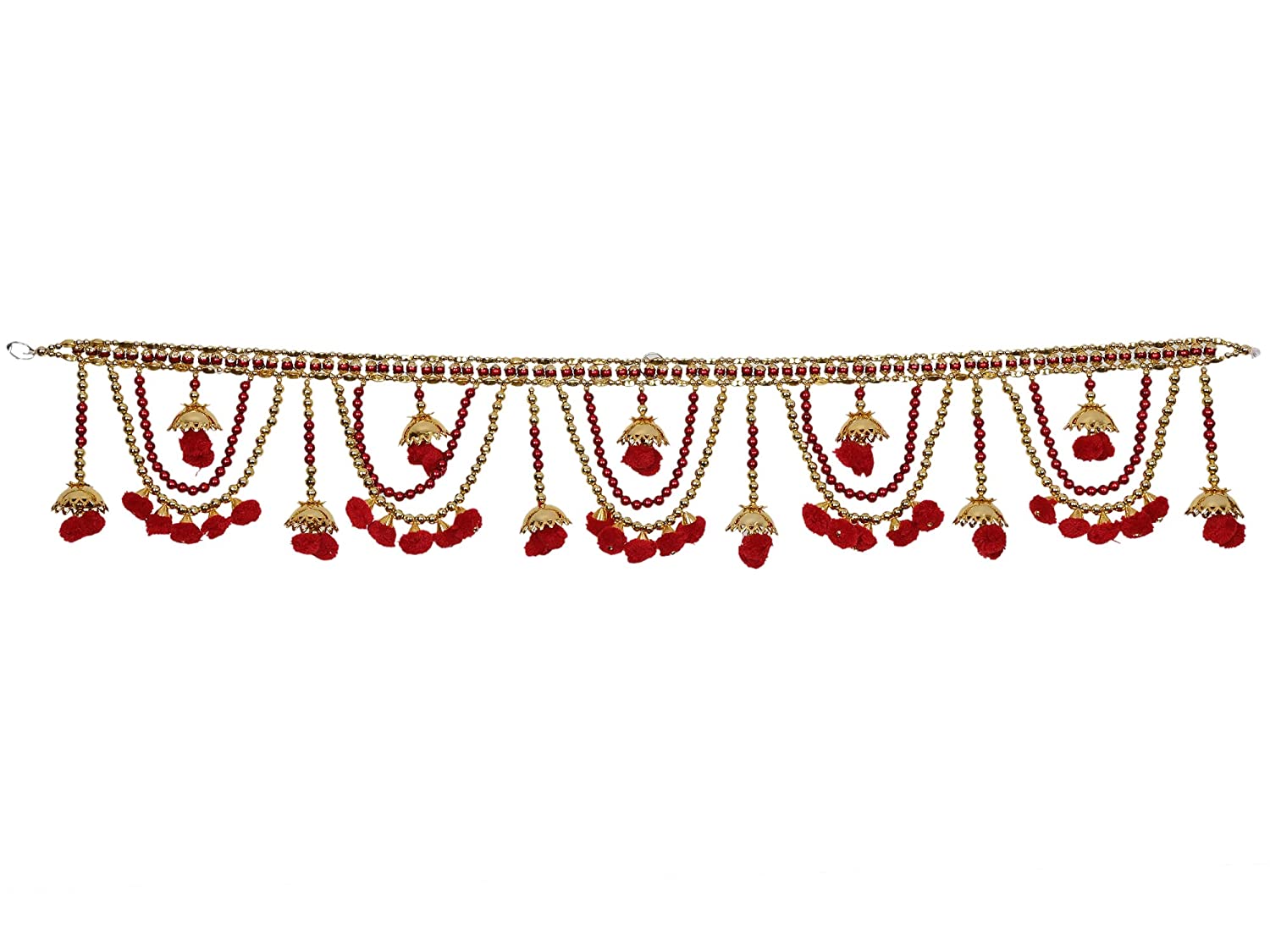 Colorful Beads Pompom Door Hanging Bandarwal