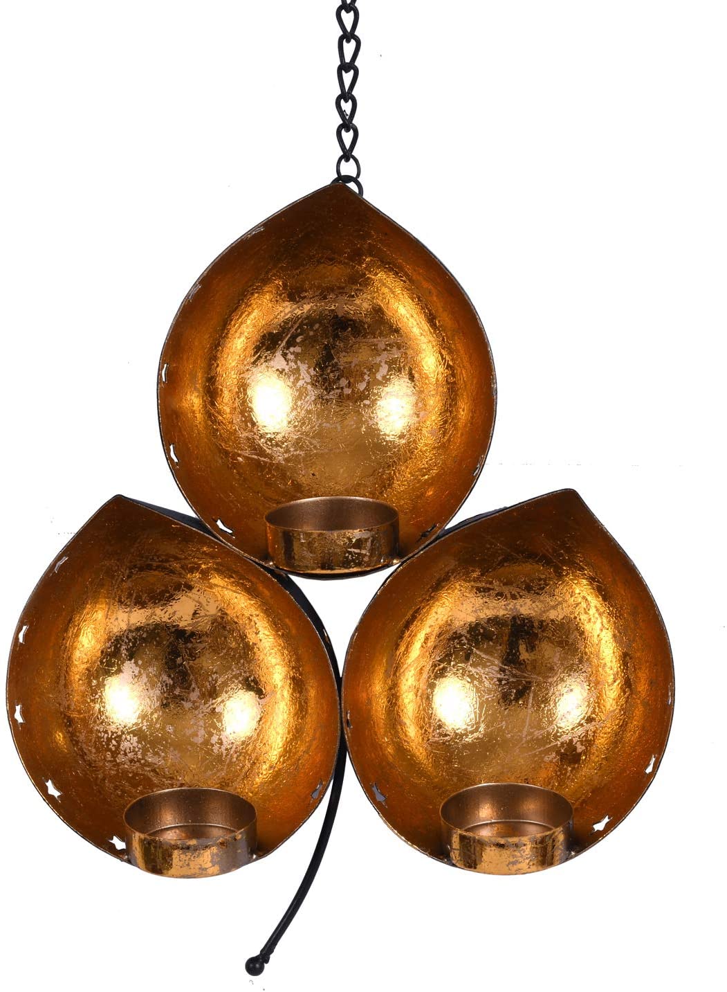 Iron Eye Shaped Wall Sconce Votive Tealight Holder