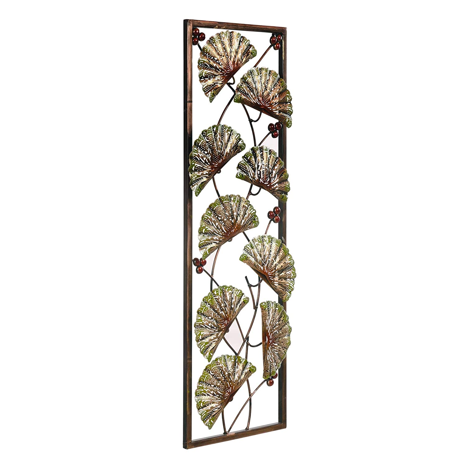 Metal Cut Leaf Frame Mounted Wall Hanging Showpiece Dfmw261