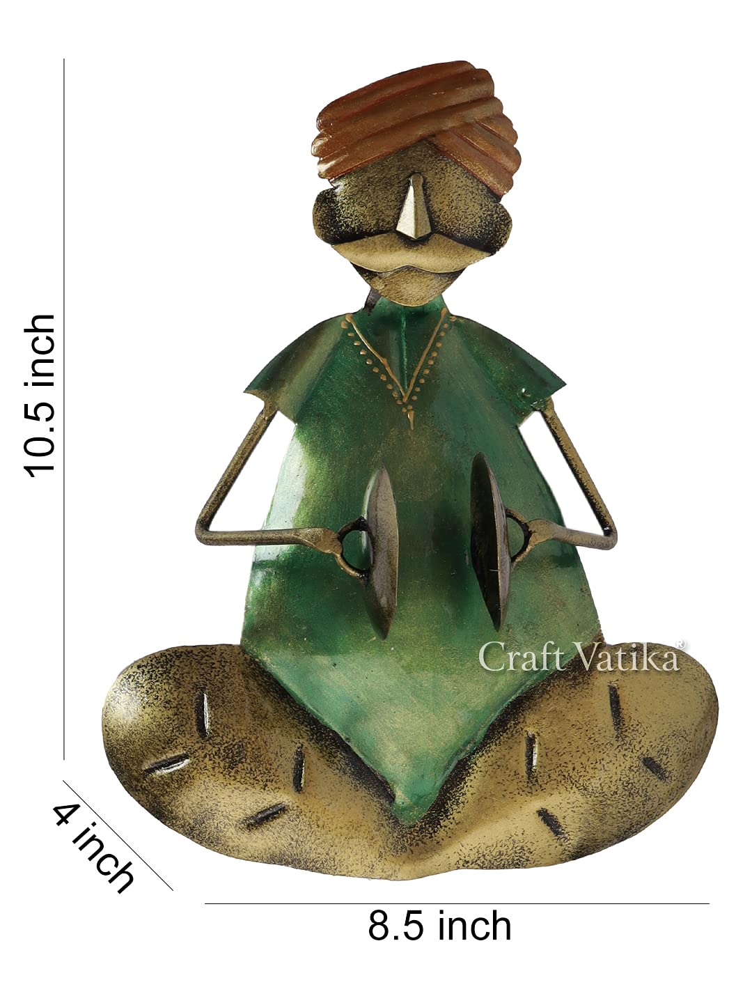 Rajasthani Musician Sculpture Wall Hanging