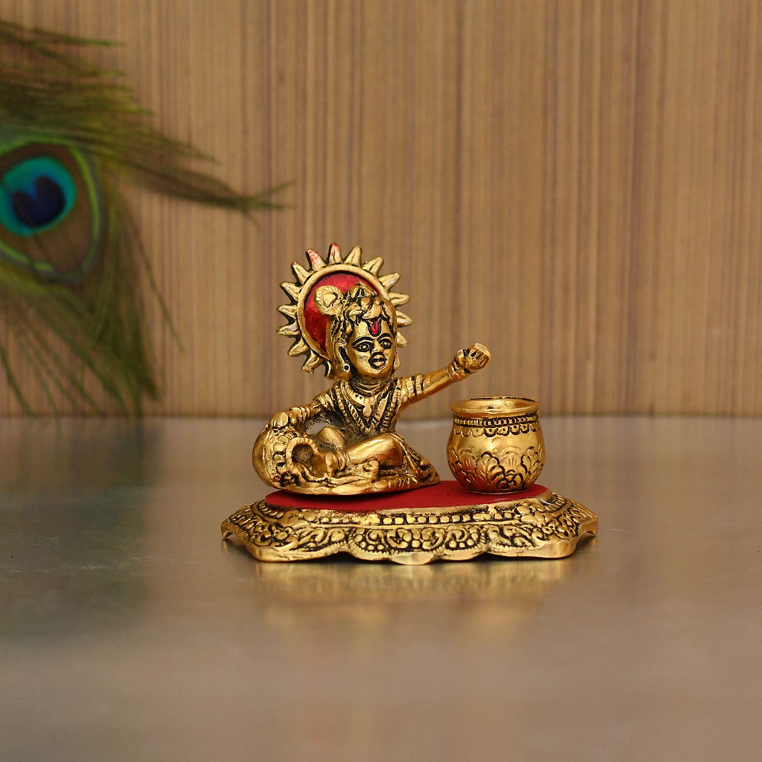 Krishna murti, krishna idol , krishna showpiece, krishna statue, brass krishna statue