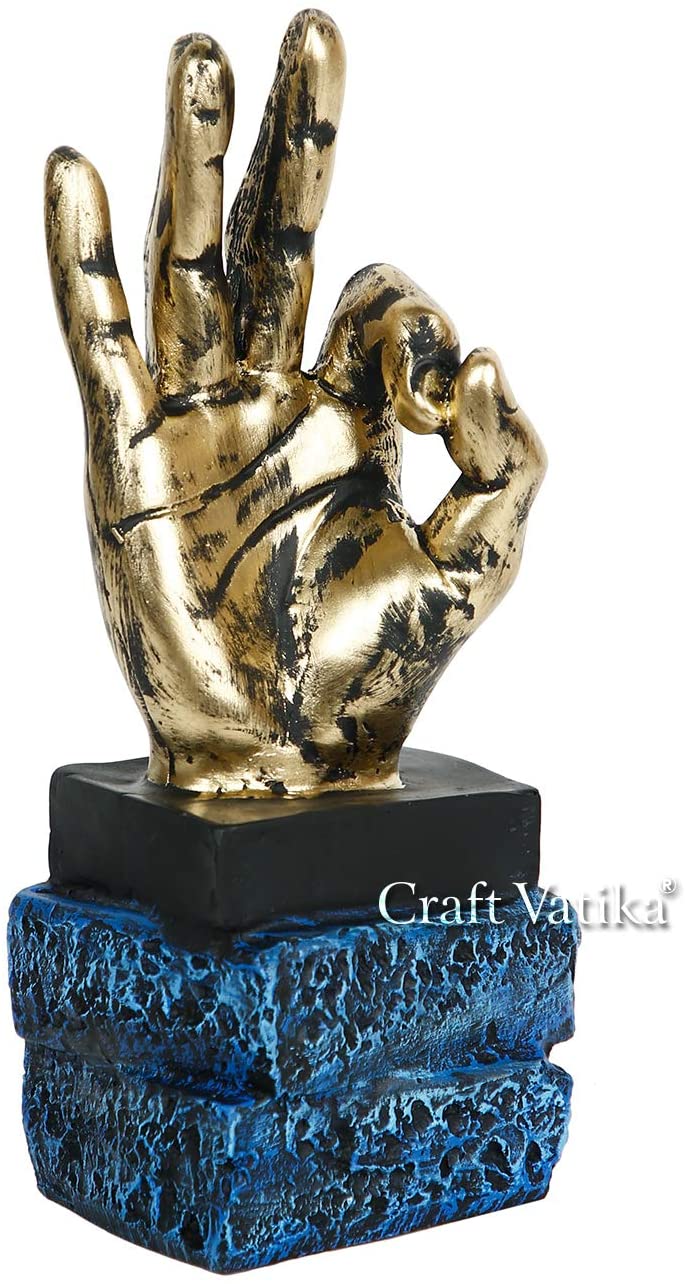Ok Sign Gesture With Fingers Hands Decorative Showpiece