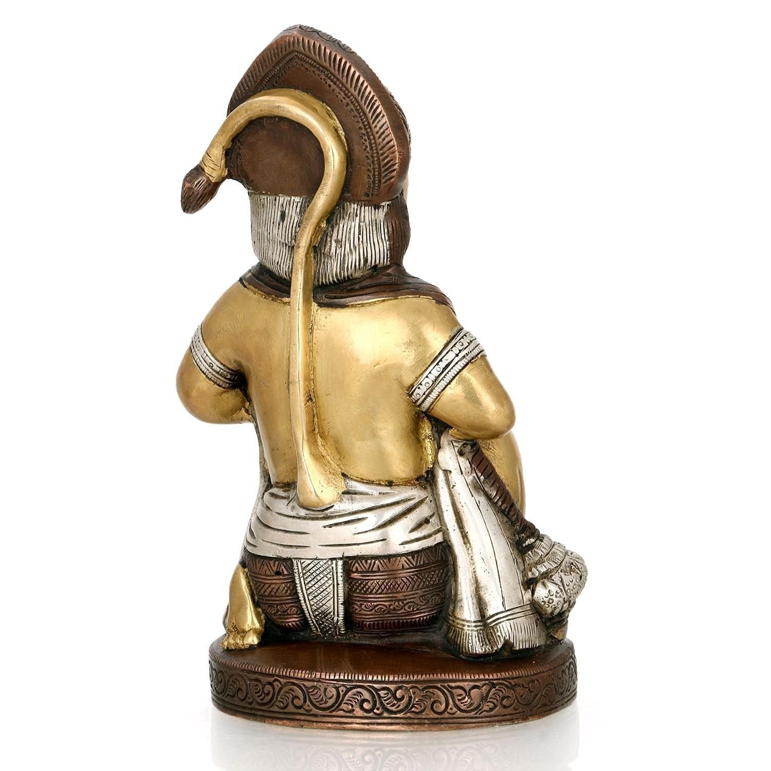 Hanuman Brass Idol Tearing His Chest Statue