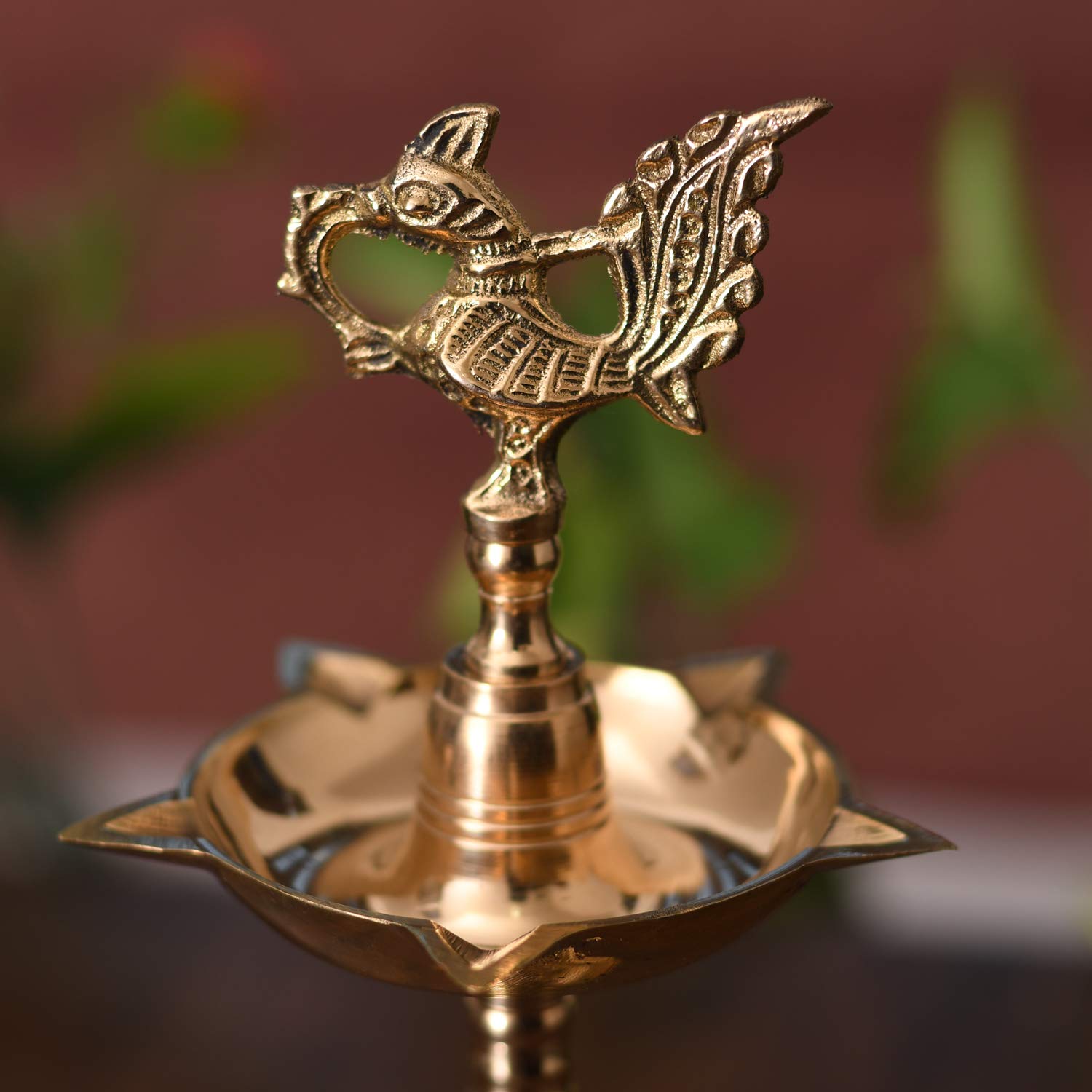 Brass Kerala Diya Stand for Puja