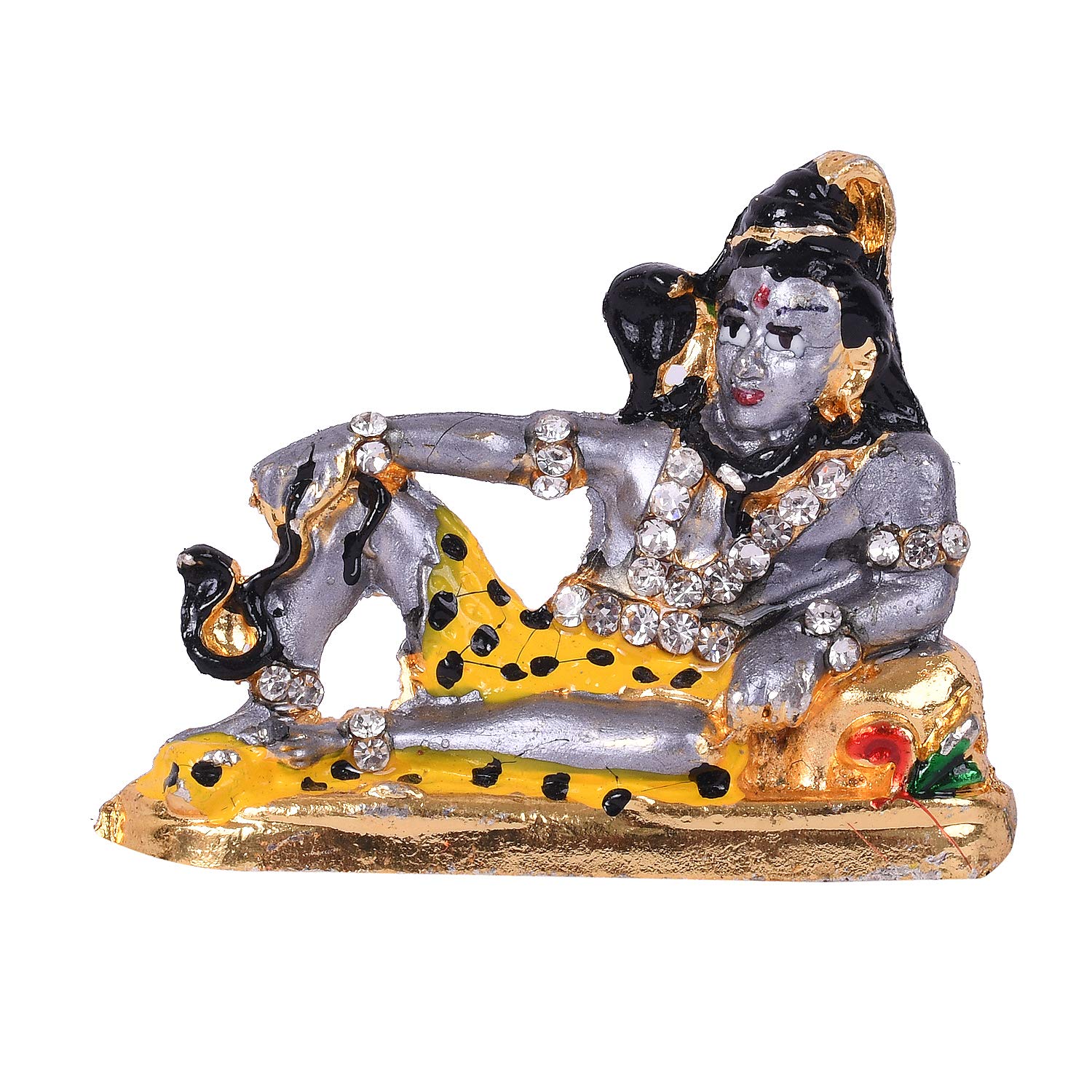 Resting Shiva Idol Metal Statue