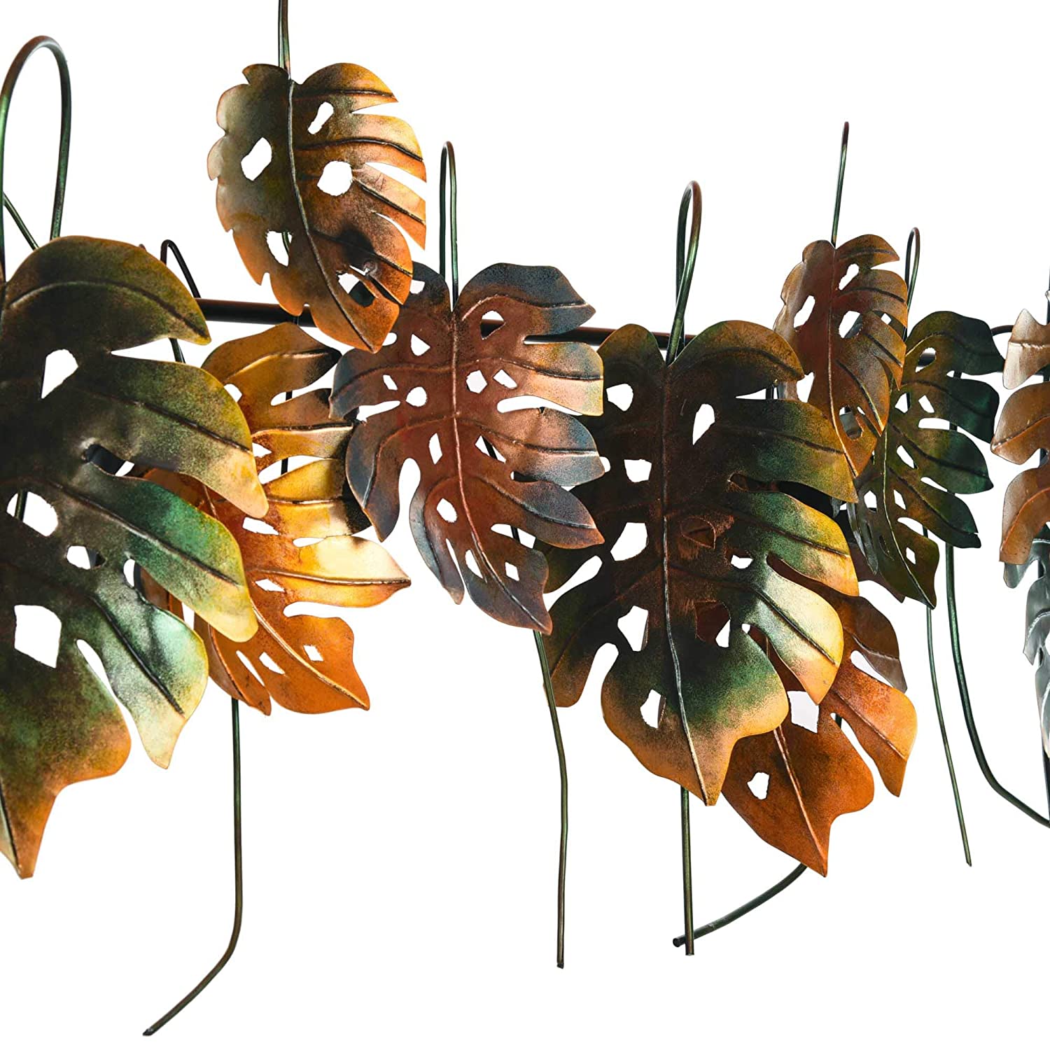 Metal 3D Multicolor Leafs Mounted Wall Hanging Showpiece