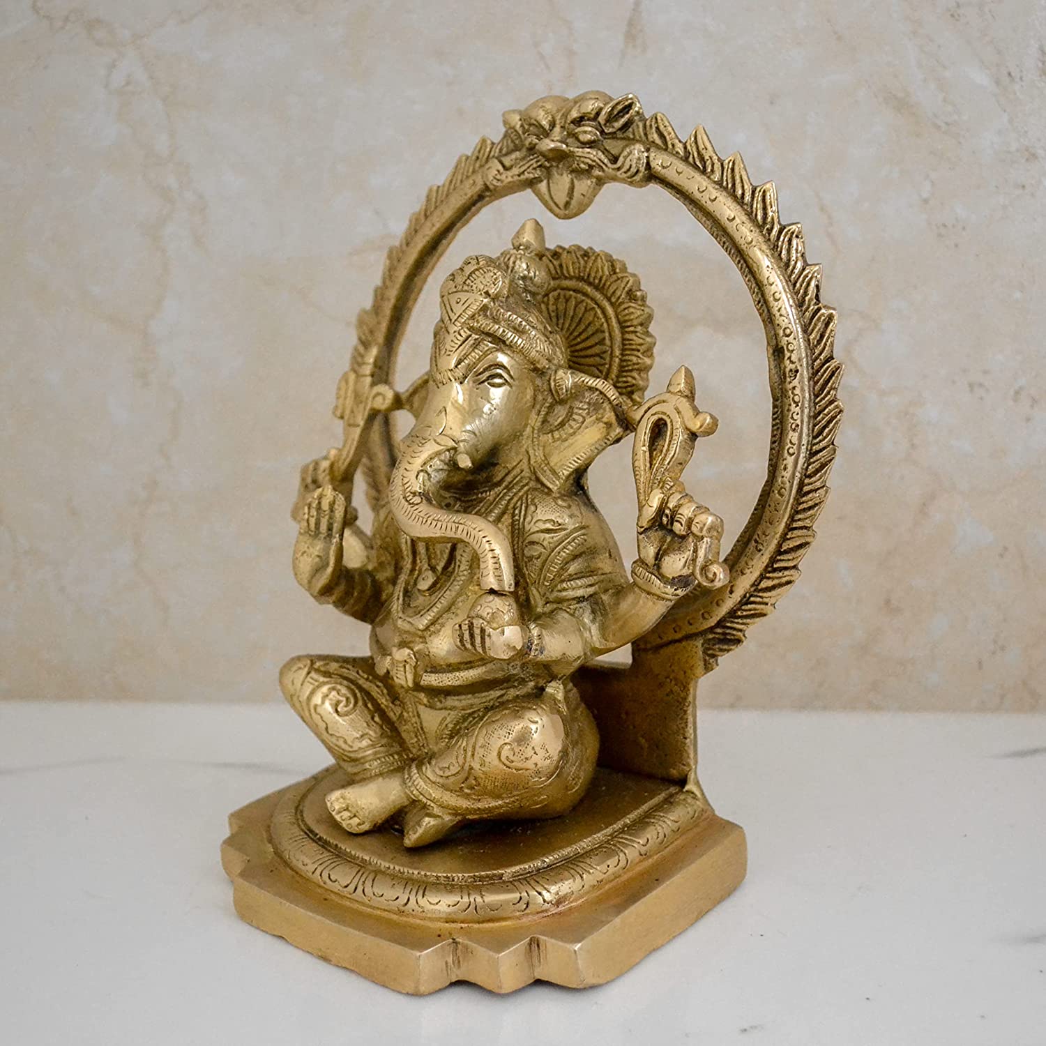 Lord Ganesha Brass Idol Murti Showpiece