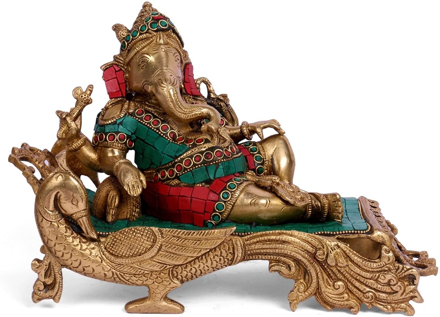 God Ganesha Brass Idol in Resting position Statue