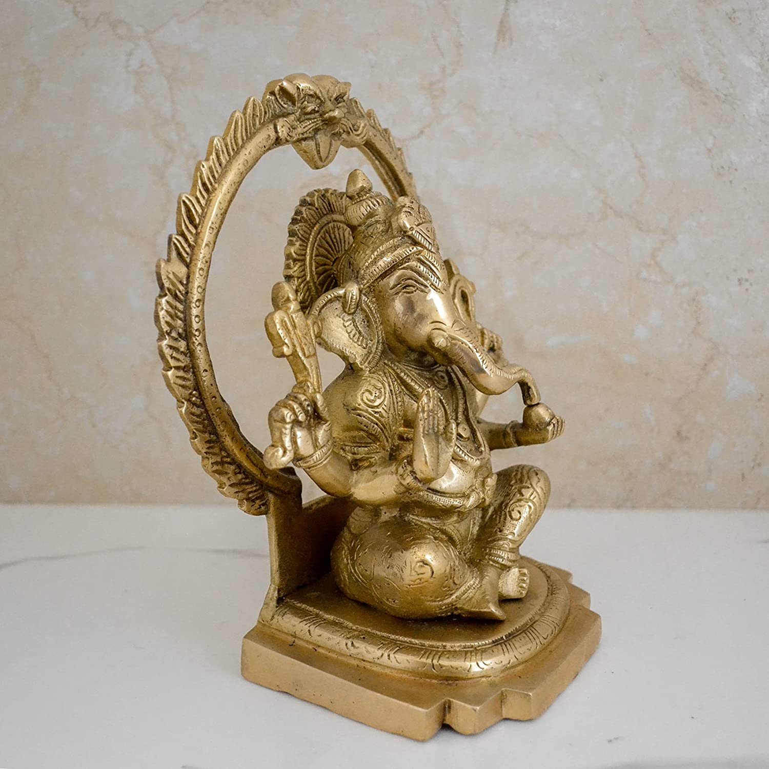Lord Ganesha Brass Idol Murti Showpiece