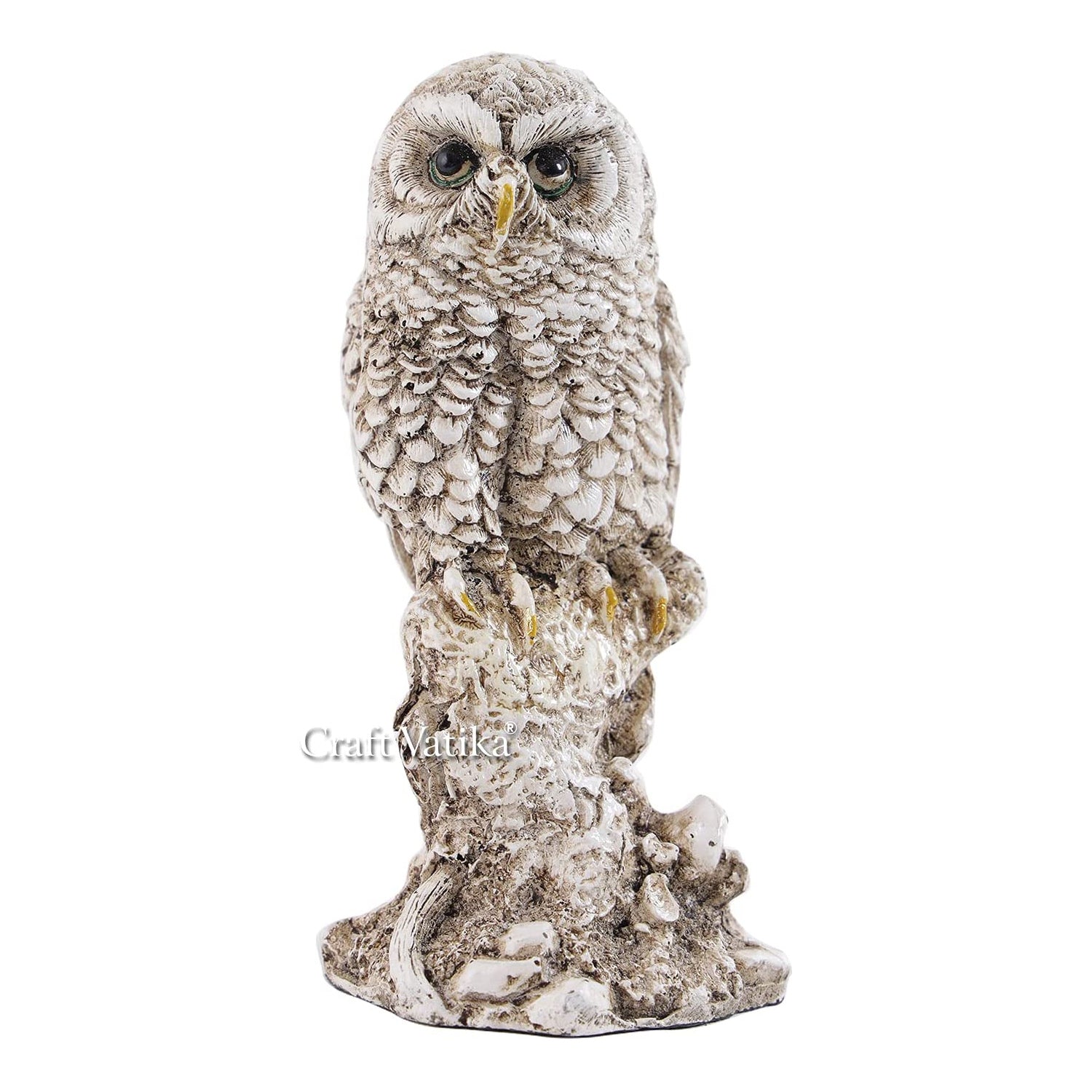 Polyresin Owl Sitting on Tree Feng shui Showpiece