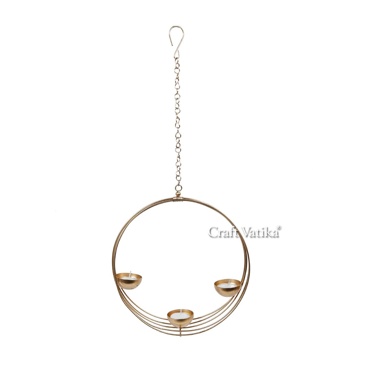 Metal Wall Hanging Tealight Candle Holder