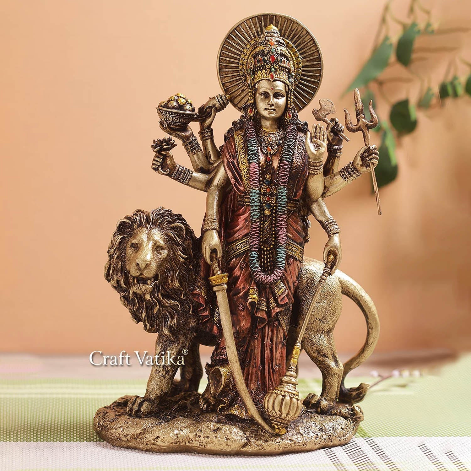 Resin Goddess Durga Maa Idol for Navratri Puja