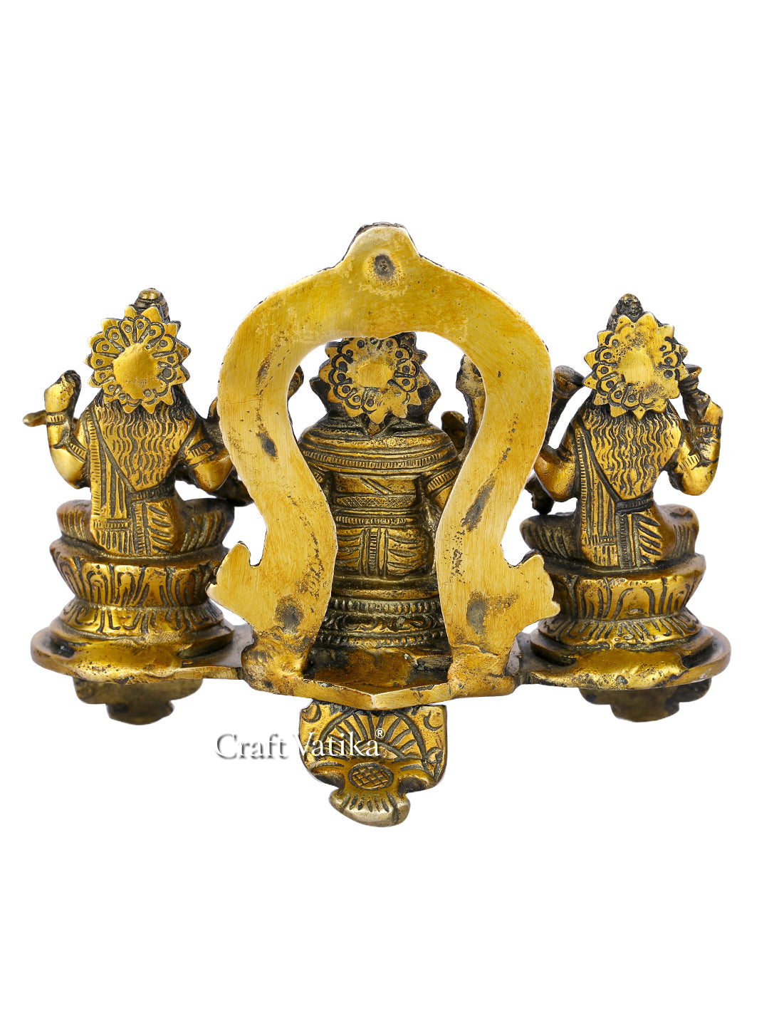 Brass Lakshmi Ganesha Saraswati Idol Murti Statue Lgbs107