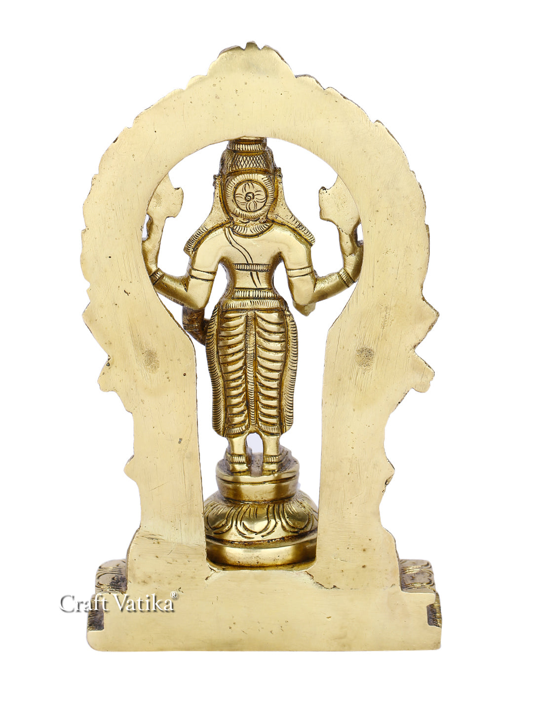 Goddess Lakshmi Standing Posture Brass Statue Lbs119