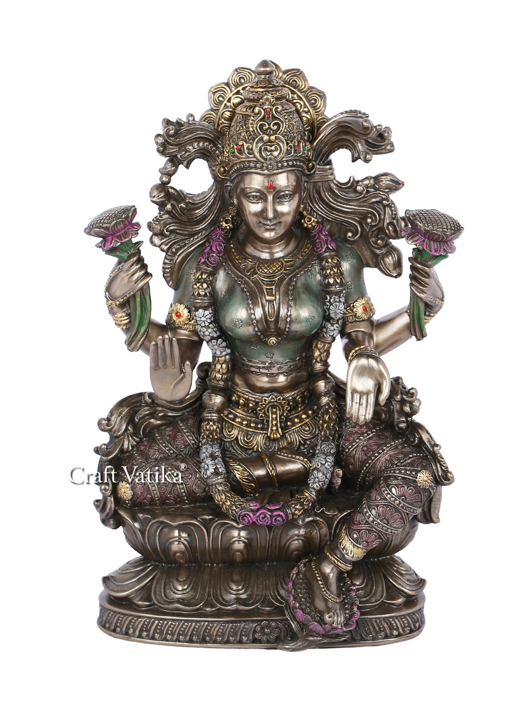 Handmade Maa Lakshmi Resin Idol Kc300