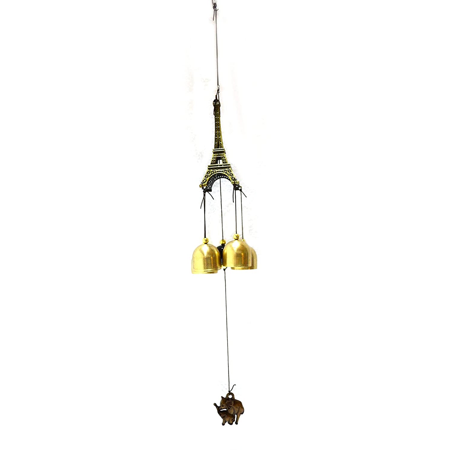 Metal Eiffel Tower Wind Chime Hanging
