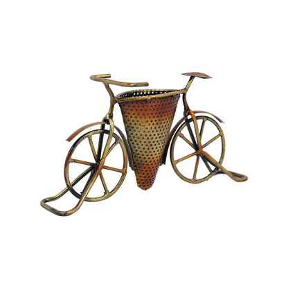 Metal Cycle Pen Holder Stand Showpiece DFMS477