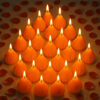 Soya Wax Candles Set of 20 Modak Shape Wax Candles for Festival Decor (TCMH473-2PKT)