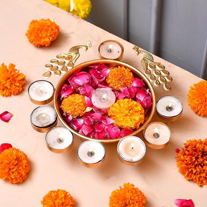 Premium Diwali Gift Hamper Box, Diwali Decor Items for family and friends, Lakshami Ganesha Set, Dry Fruit Combo(DIHAMP138)