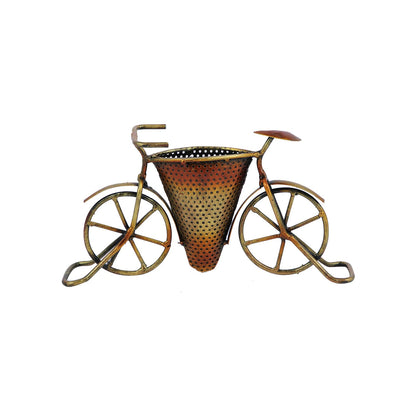 Metal Cycle Pen Holder Stand Showpiece DFMS477