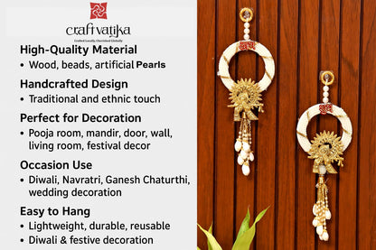 Latkan Toran for Home Wall Diwali Decoration for Home (LTKN133-1SET)