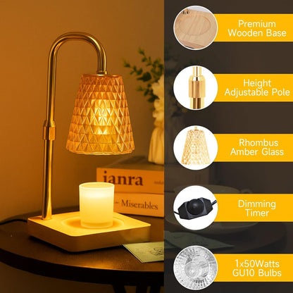 Candle Warmer Lamp, Adjustable Height Dimmable Candle Warmer, Candle lamp ( LAMPT129 )