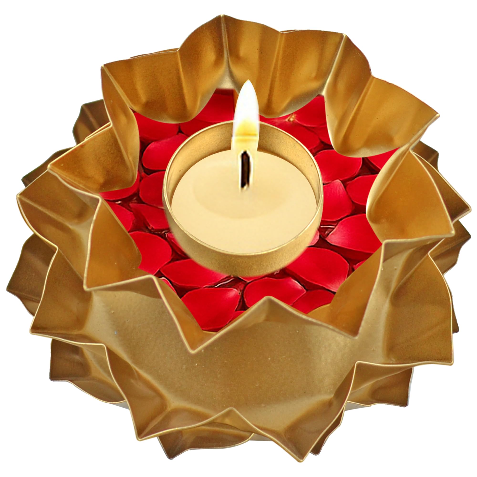 Urli Bowl Tealight Candle Holder Set, Diwali Decoration Items (TMS204)