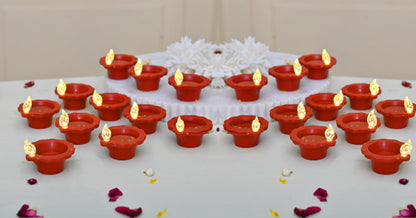 LED Floating Water Sensor Diyas Set of 24, Diwali Decor Items ( DFBS554-24 )