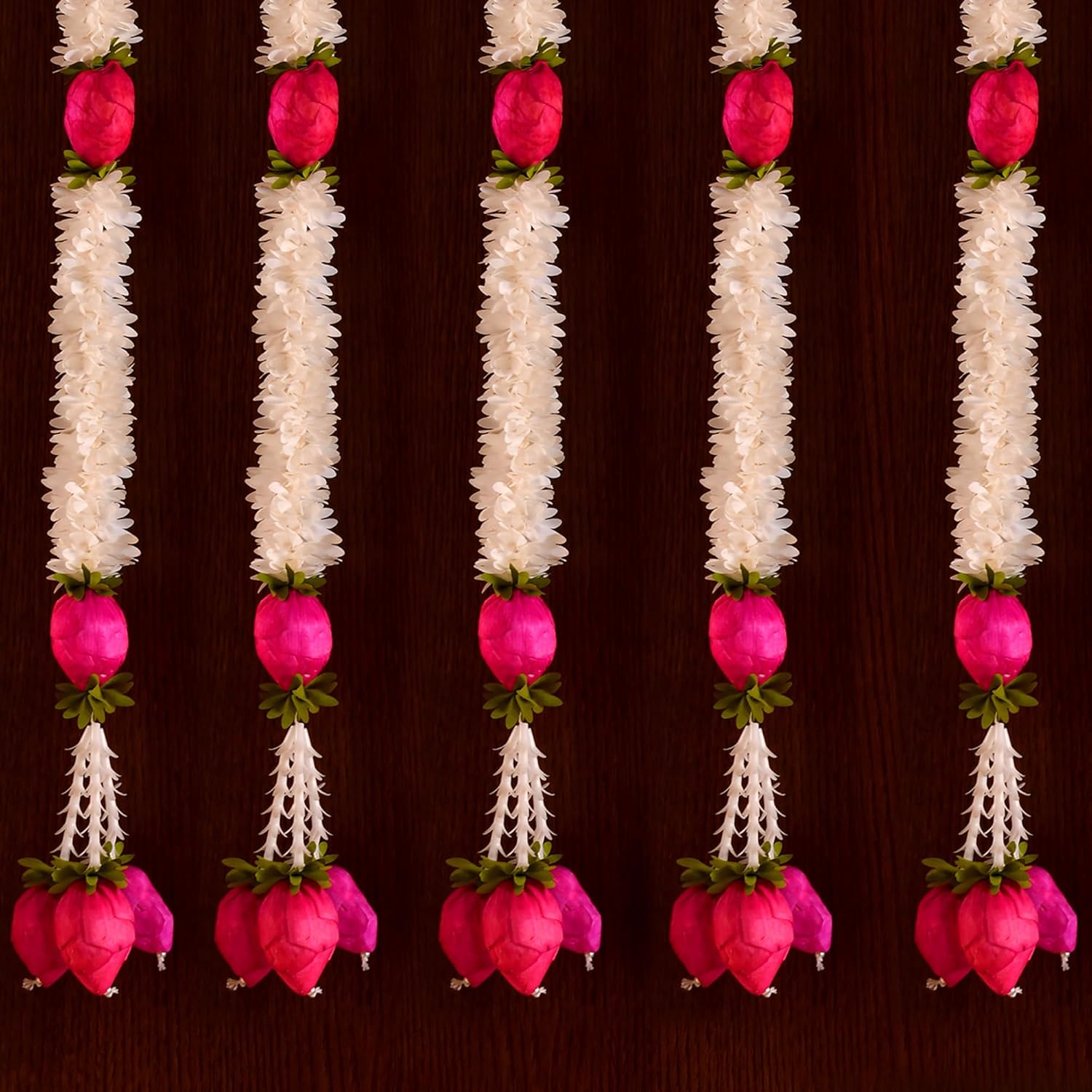Lotus Buds Mogra Flowers Hanging Strings Latkan for Home Decoration ( LTKN151-5 )