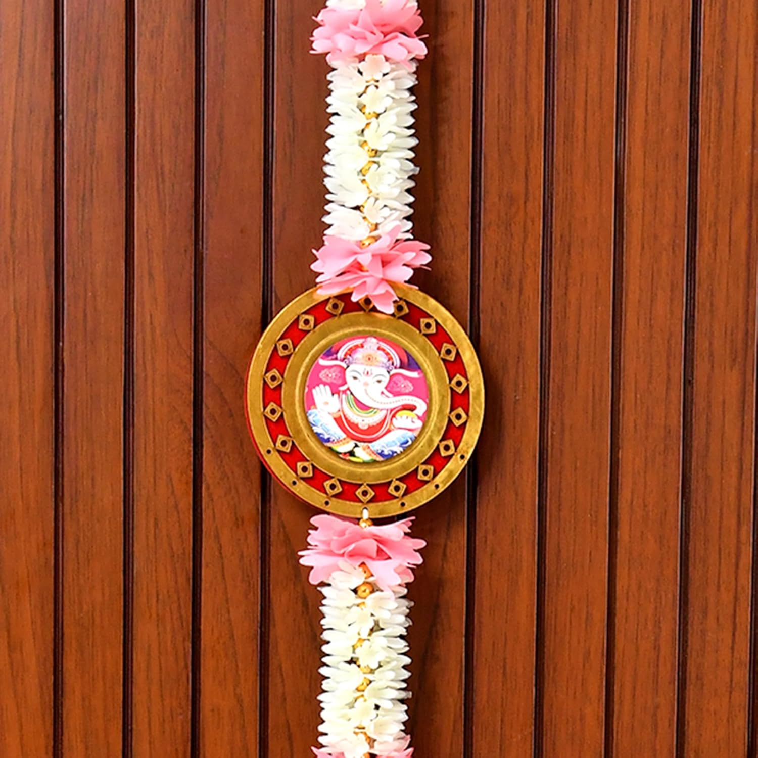 Shubh Labh Ganesha Wall Hanging Latkan Toran for Wall Door Home Decor Items (LTKN139-1SET)