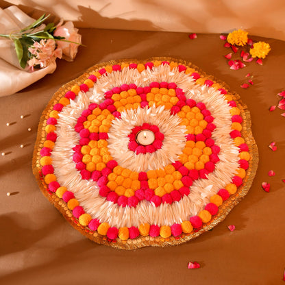 Diwali Decor Items, Rangoli Mats for Floor Pooja, Diwali Decoration for Home ( RANG204 )