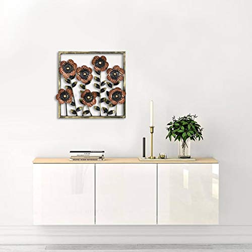 Metal Floral Frame Wall Hanging Showpiece