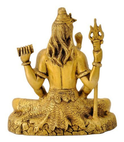 Brass Shiva Sitting Idol