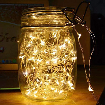 Decorative Battery Operated 30 LED Silver String Lights