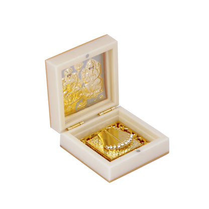 Gold Plated Lakshmi Ganesha Charan Paduka Lgmas115