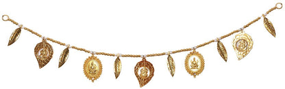 Lakshmi Ganesh & Fancy Leafs Bandarwal Door Hanging 